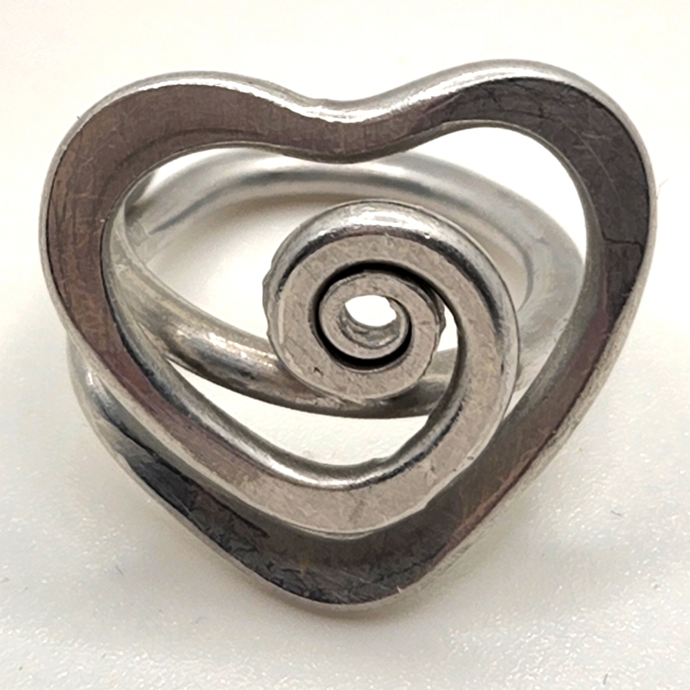 Aluminum Heart Ring